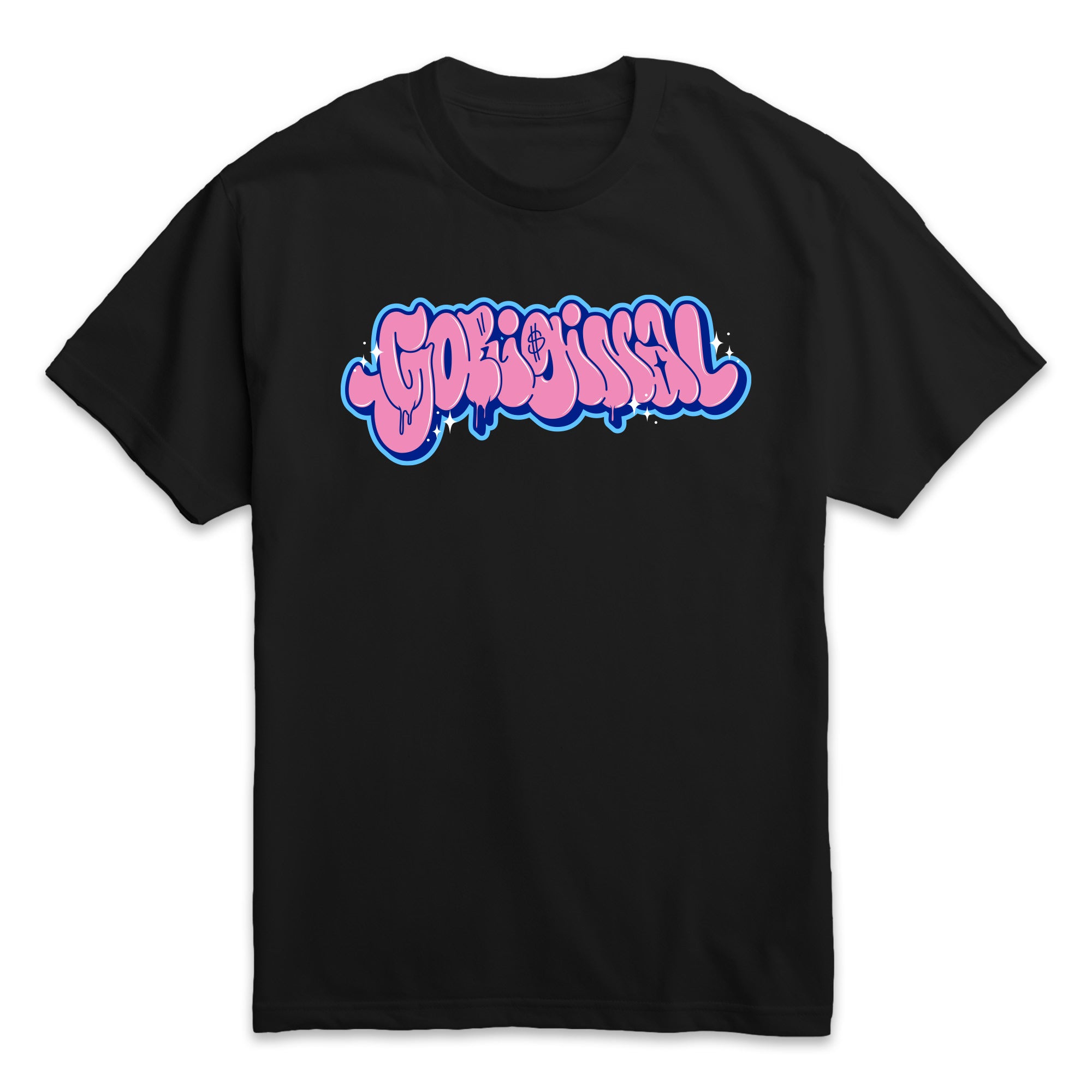 Goriginal Throwie Tee - Pink/Blue