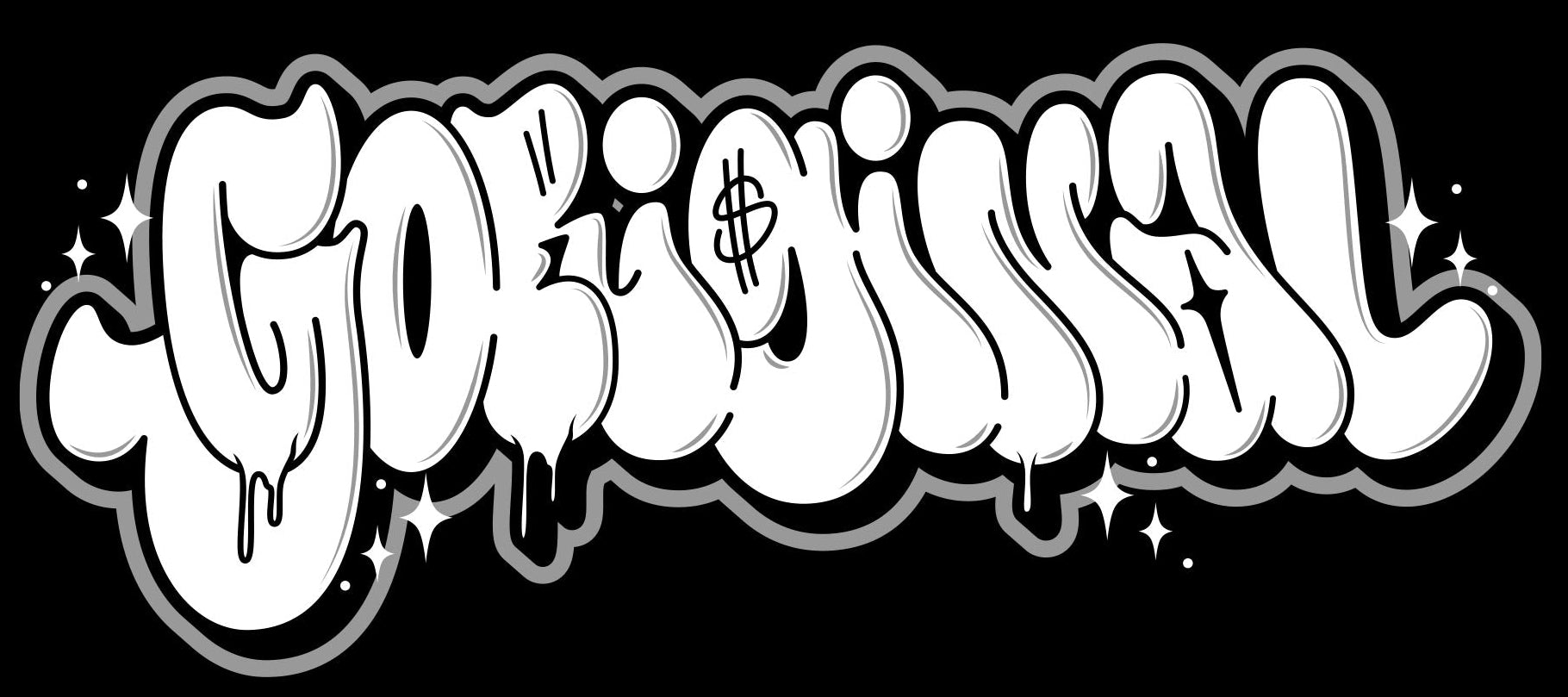 Goriginal Throwie Tee - White/Grey